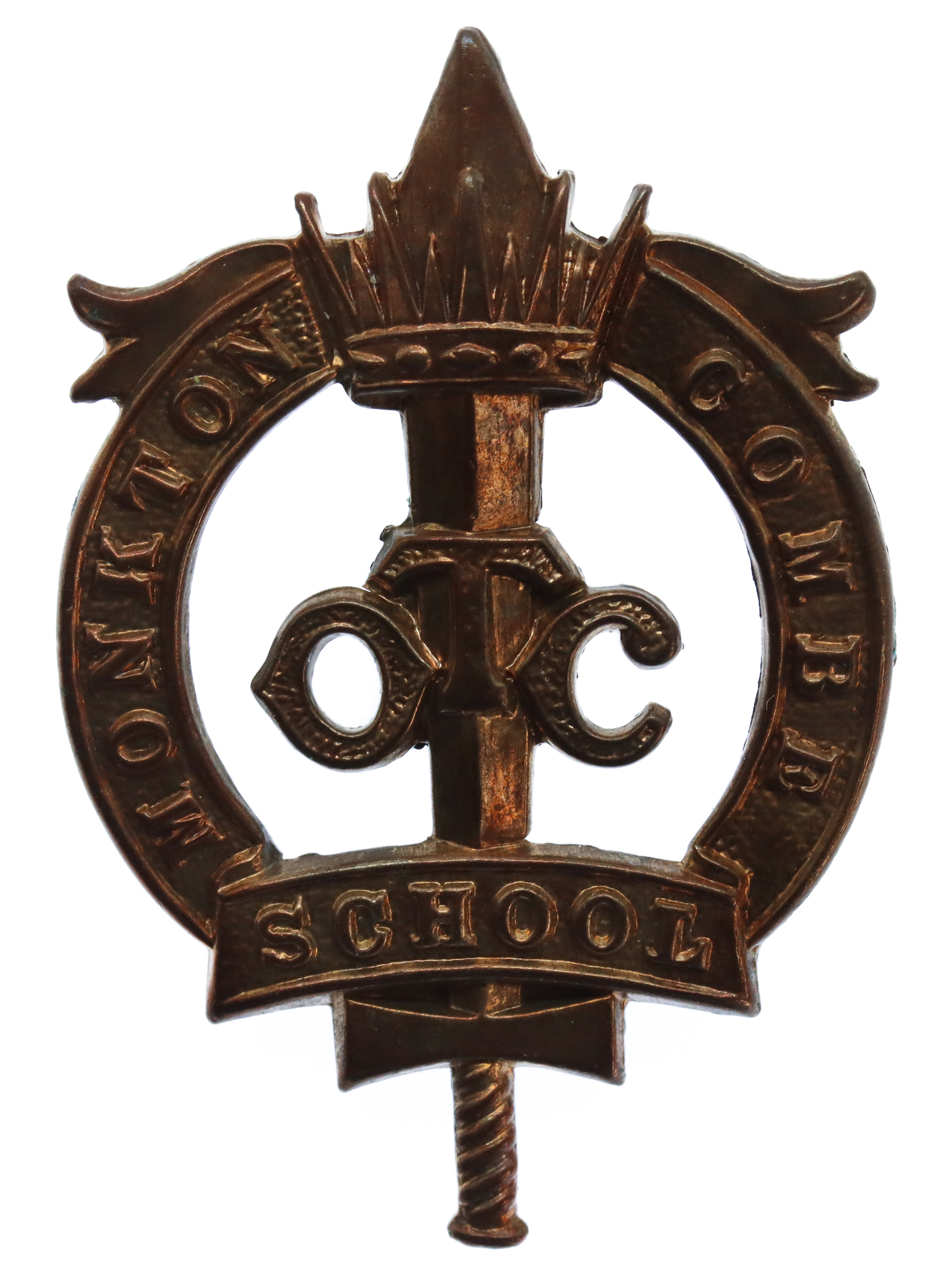 Monkton Combe School O.T.C. Cap Badge