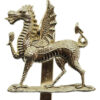 Monmouth School O.T.C. Anodised (Staybrite) Cap Badge