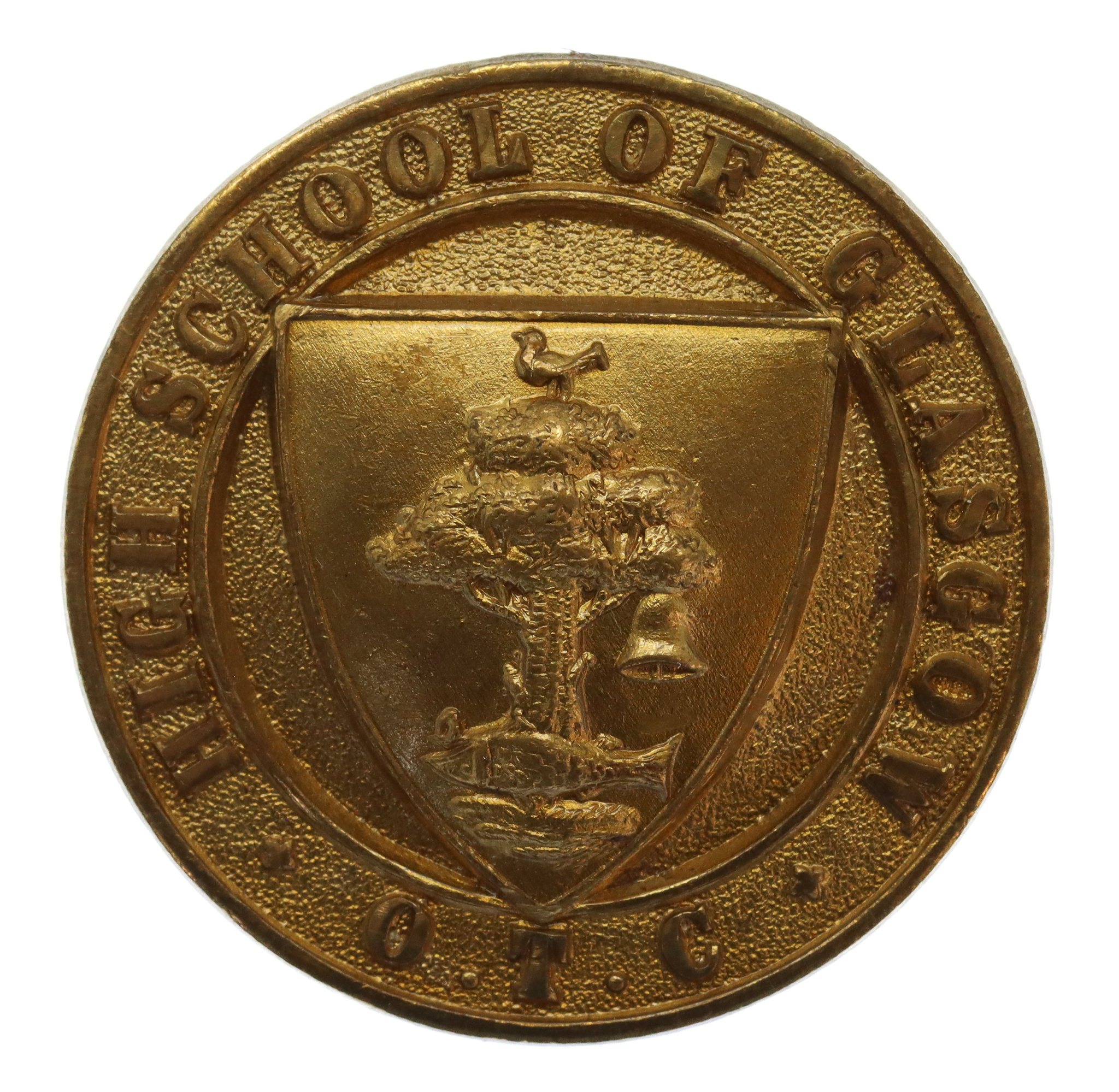 High School of Glasgow O.T.C. Cap Badge (Non Voided)