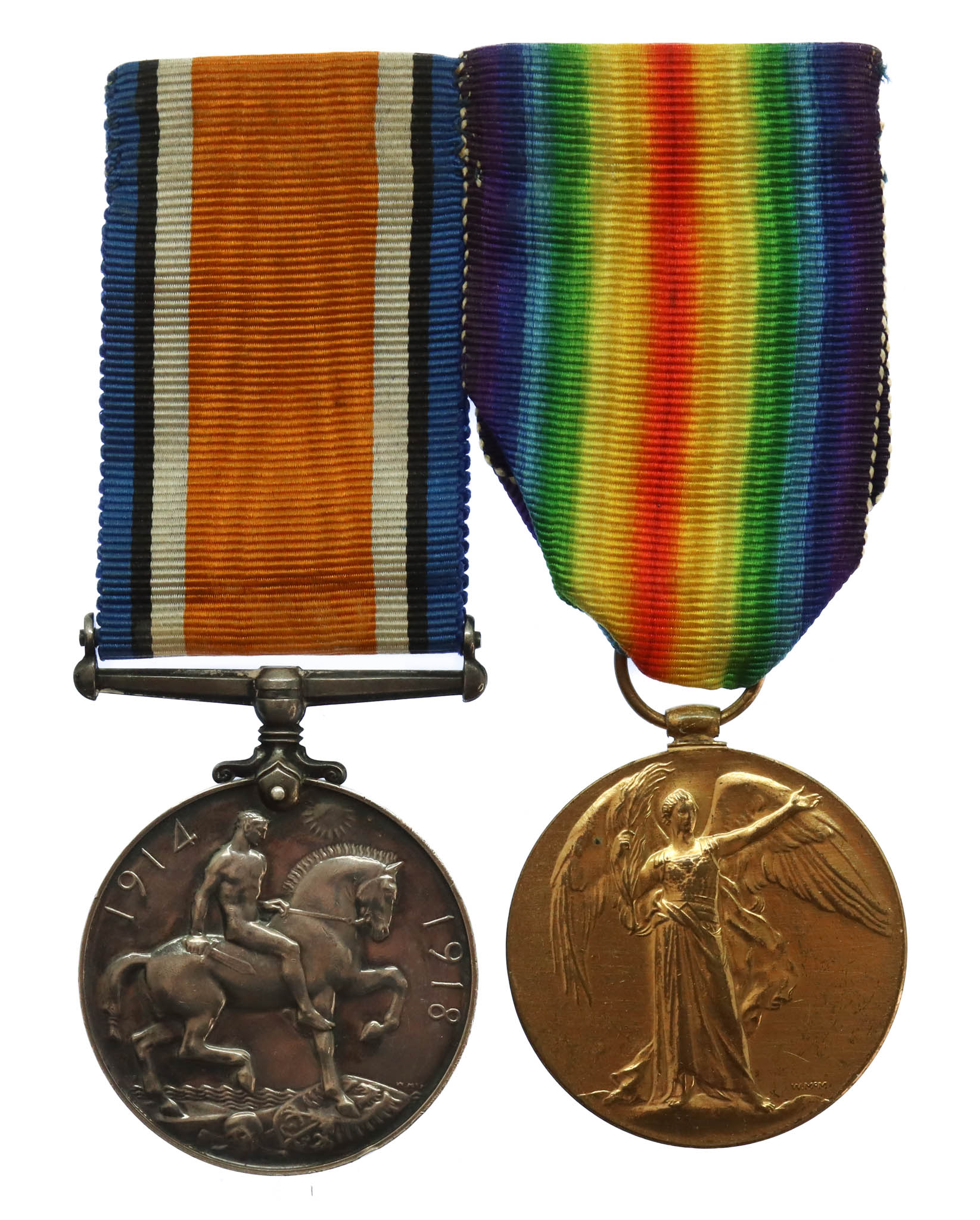 WW1 British War & Victory Medal Pair - Sjt. H. Hilton, 3rd County of London Yeomanry