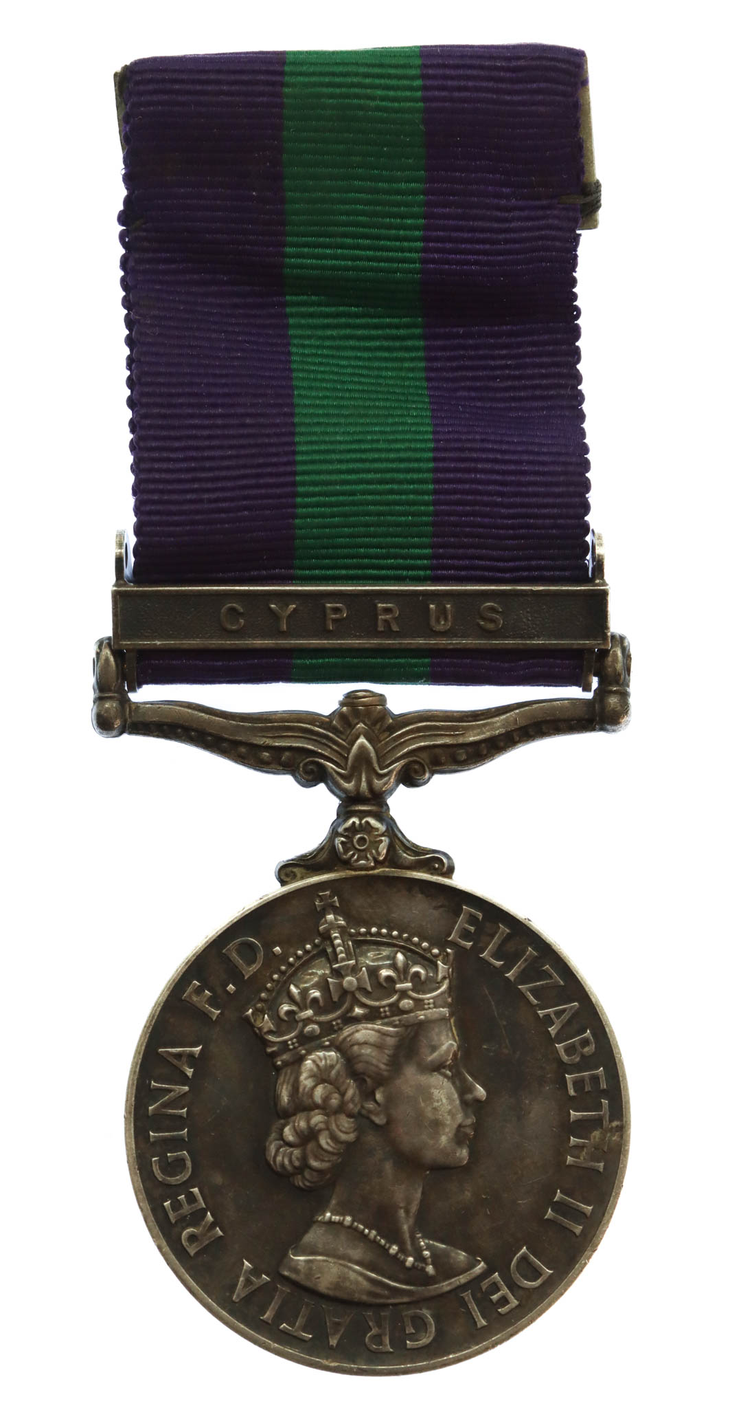 General Service Medal (Clasp - Cyprus) - Fus. G.A. Clewarth, Lancashire Fusiliers
