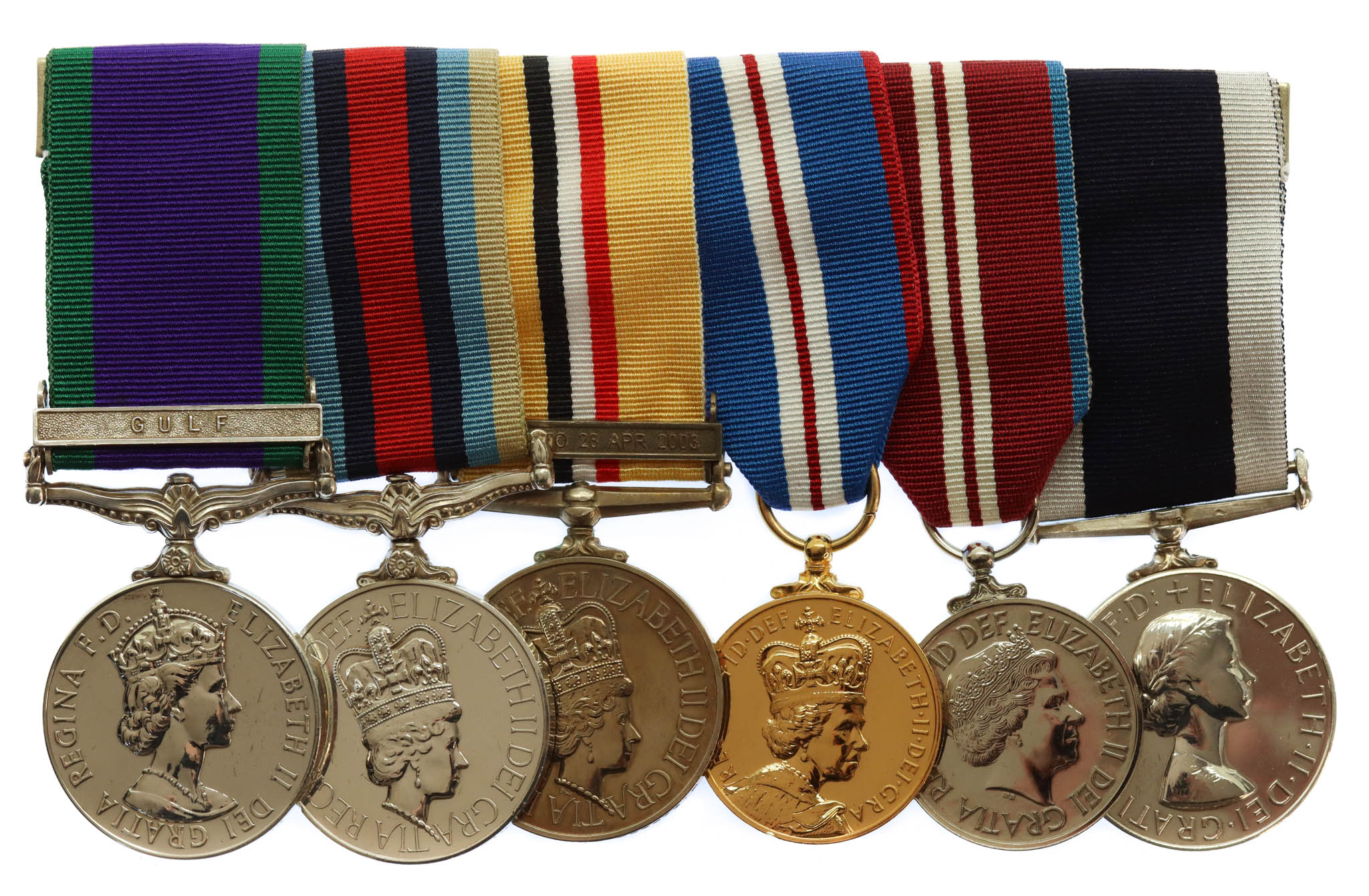 CSM (Gulf), Afghanistan, Iraq and Royal Naval Long Service & Good Conduct Medal Group of Six - LCH. M.C. Thomas, Royal Navy