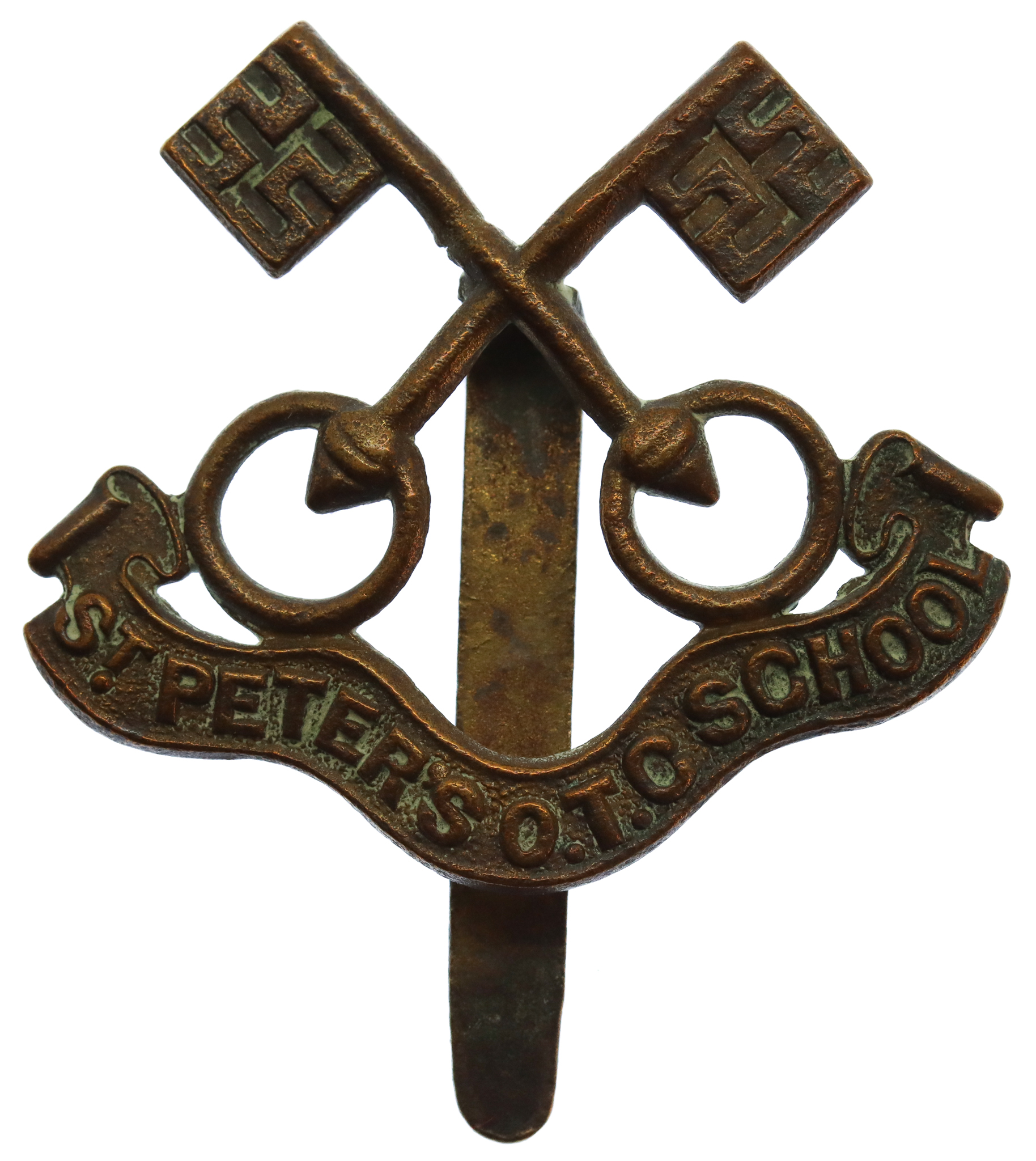 St. Peter's School, York O.T.C. Cap Badge (1st Pattern)