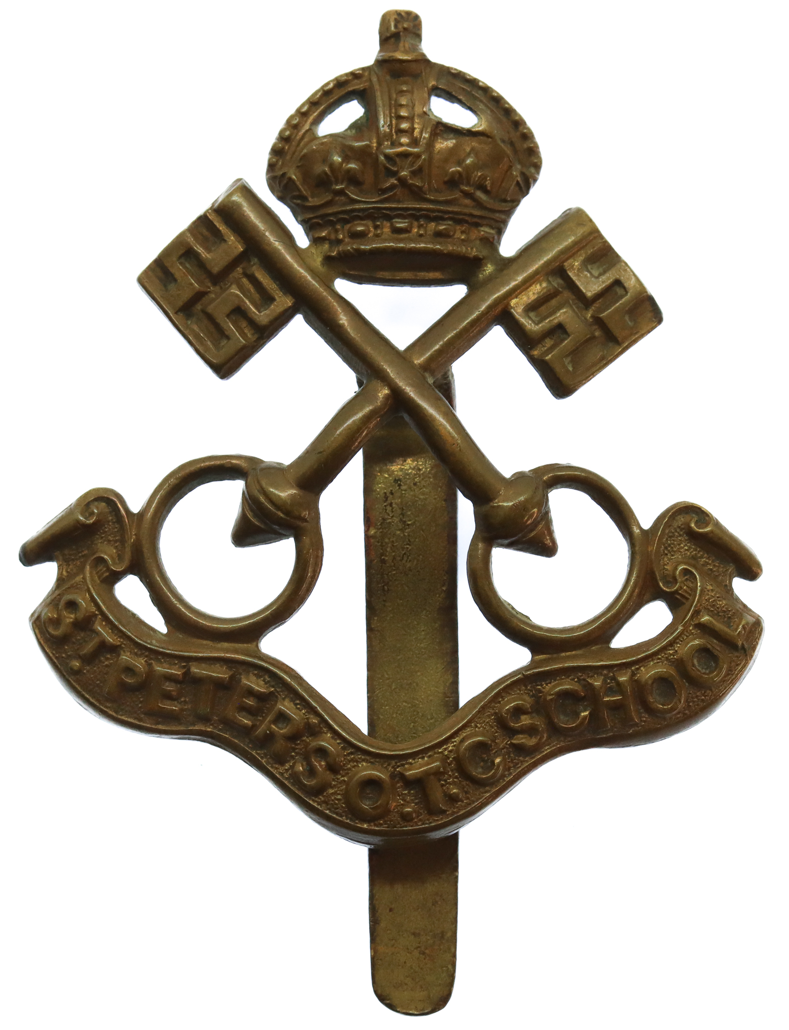 St. Peter's School, York O.T.C. Cap Badge (2nd Pattern)