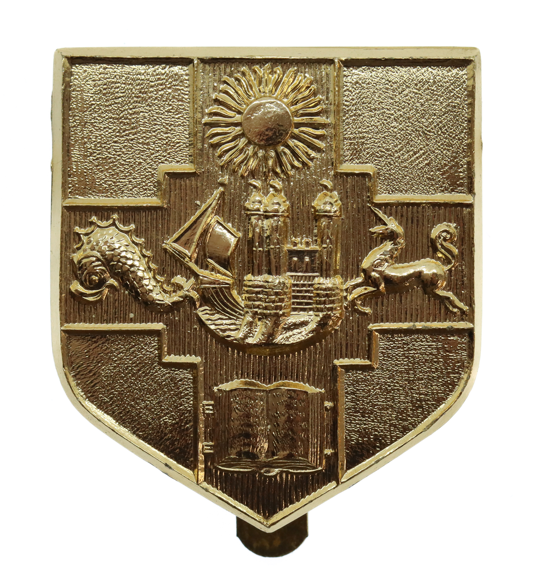 Bristol University O.T.C. Anodised (Staybrite) Cap Badge