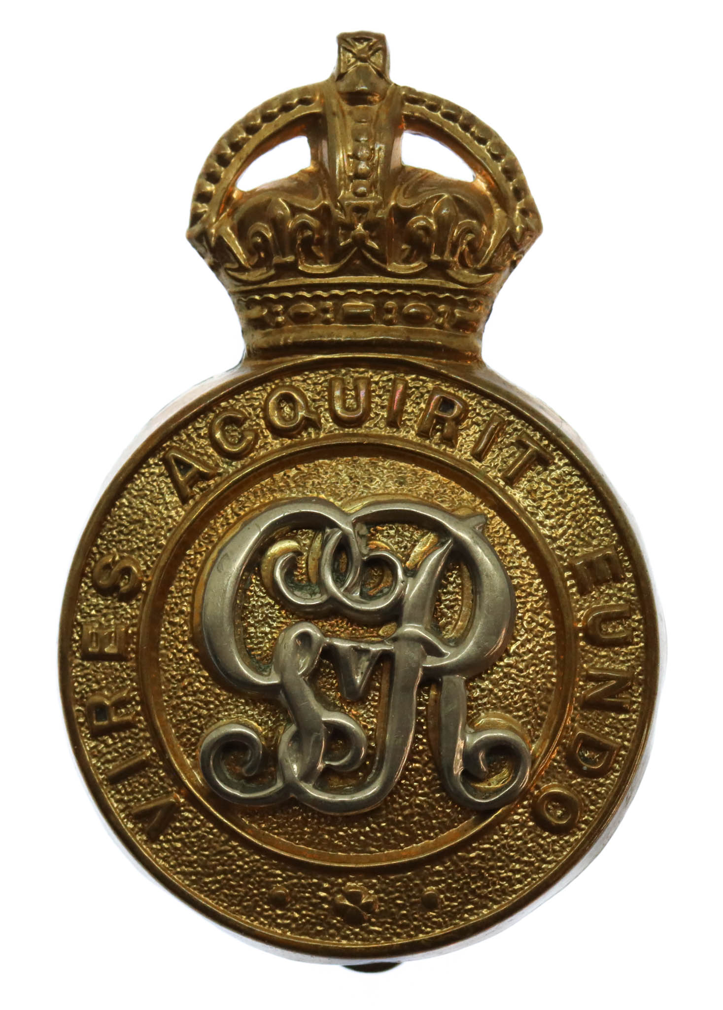 George V Royal Military College Sandhurst Officer Cadet Bi-metal Cap Badge
