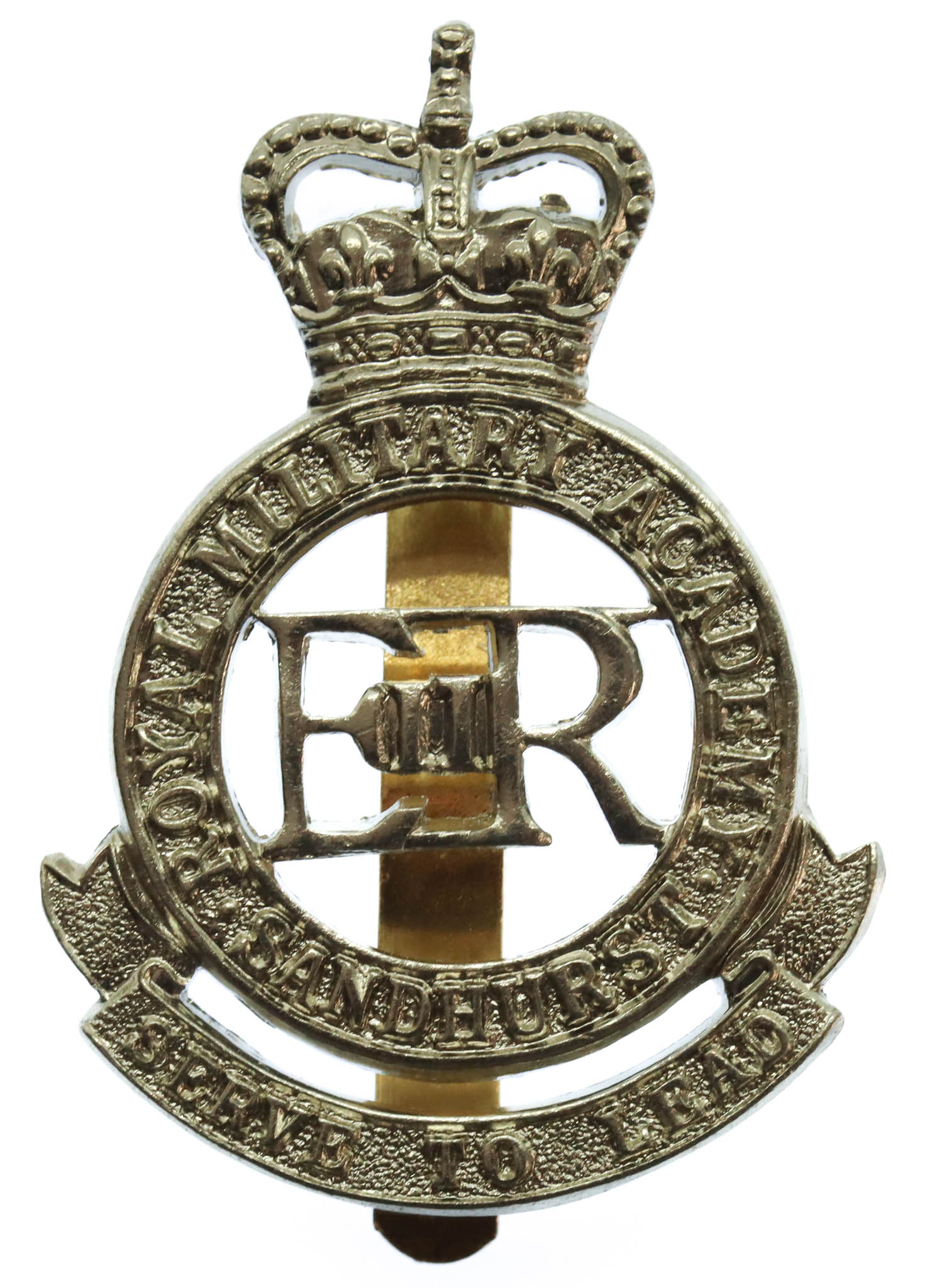 Royal Military Academy Sandhurst Cap Badge - Queen's Crown