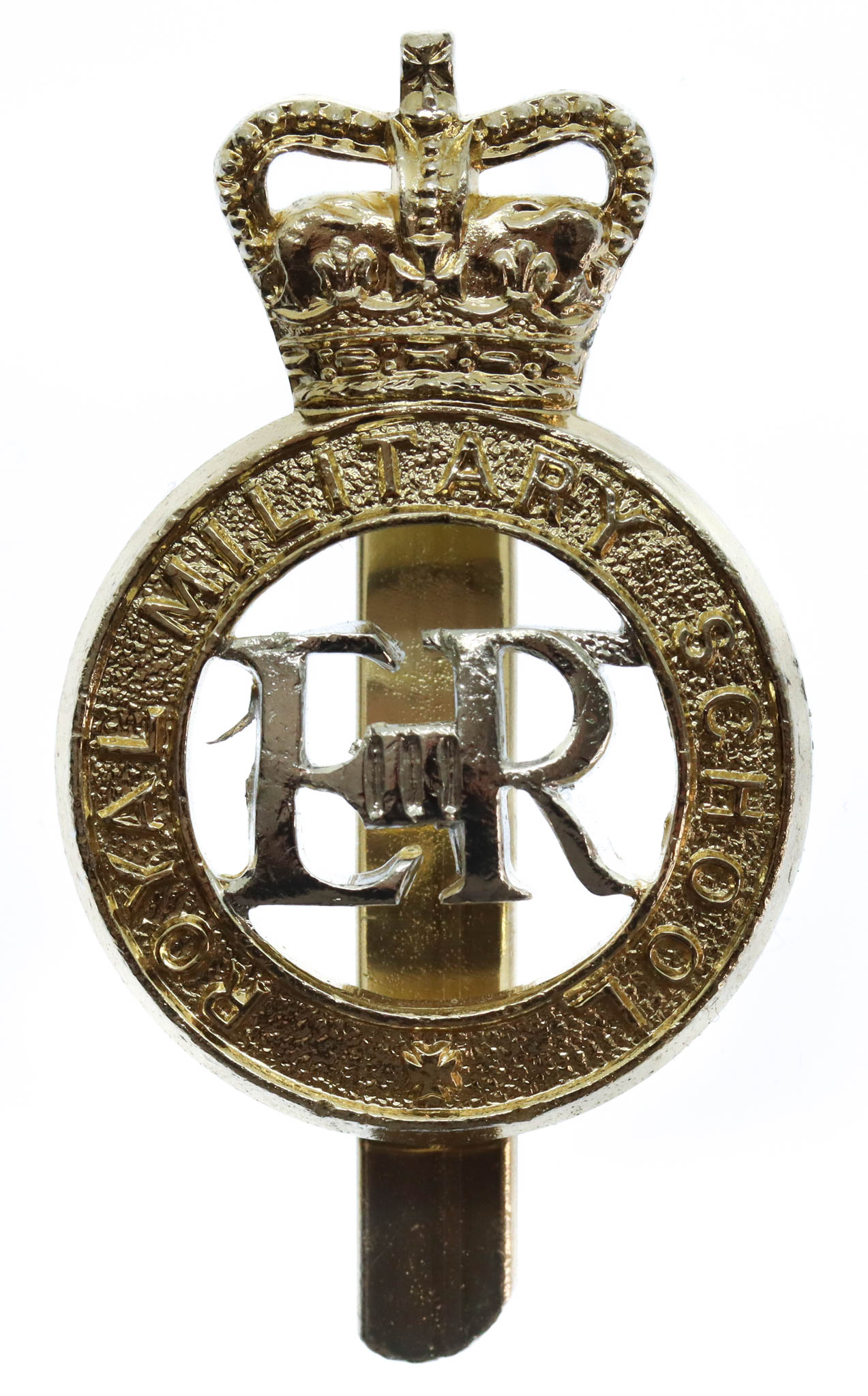 Duke of York's Royal Military School Dover Anodised (Staybrite) Cap Badge