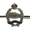 Royal Tank Regiment Enamelled Sweetheart Brooch - King's Crown