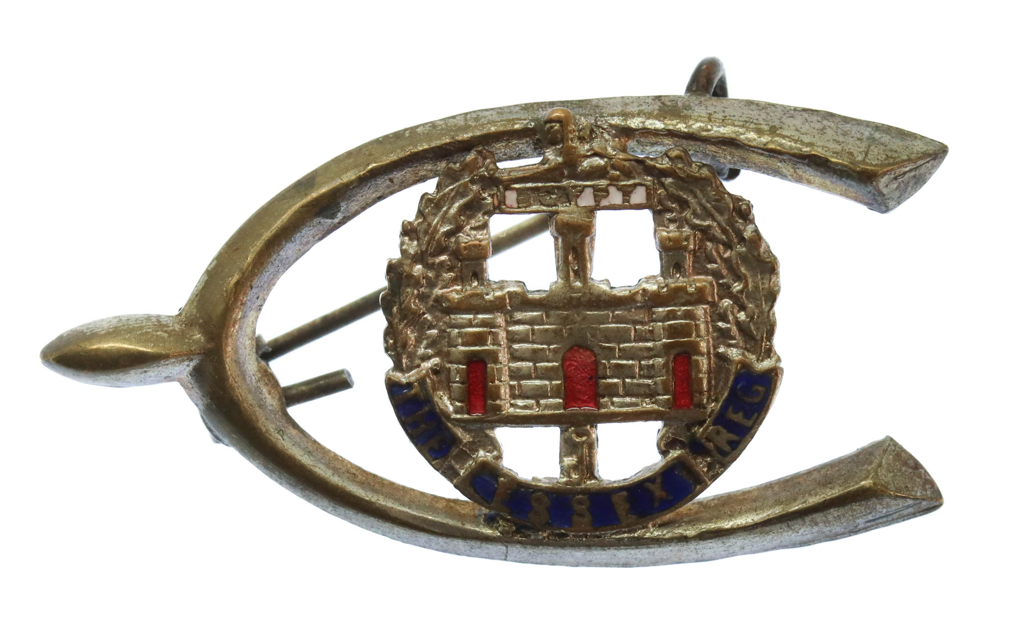 Essex Regiment Enamelled Sweetheart Brooch