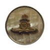 Royal Artillery Mother of Pearl & Silver Rim Sweetheart Brooch
