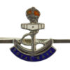 Royal Navy Silver & Enamel Sweetheart Brooch/Tie Pin