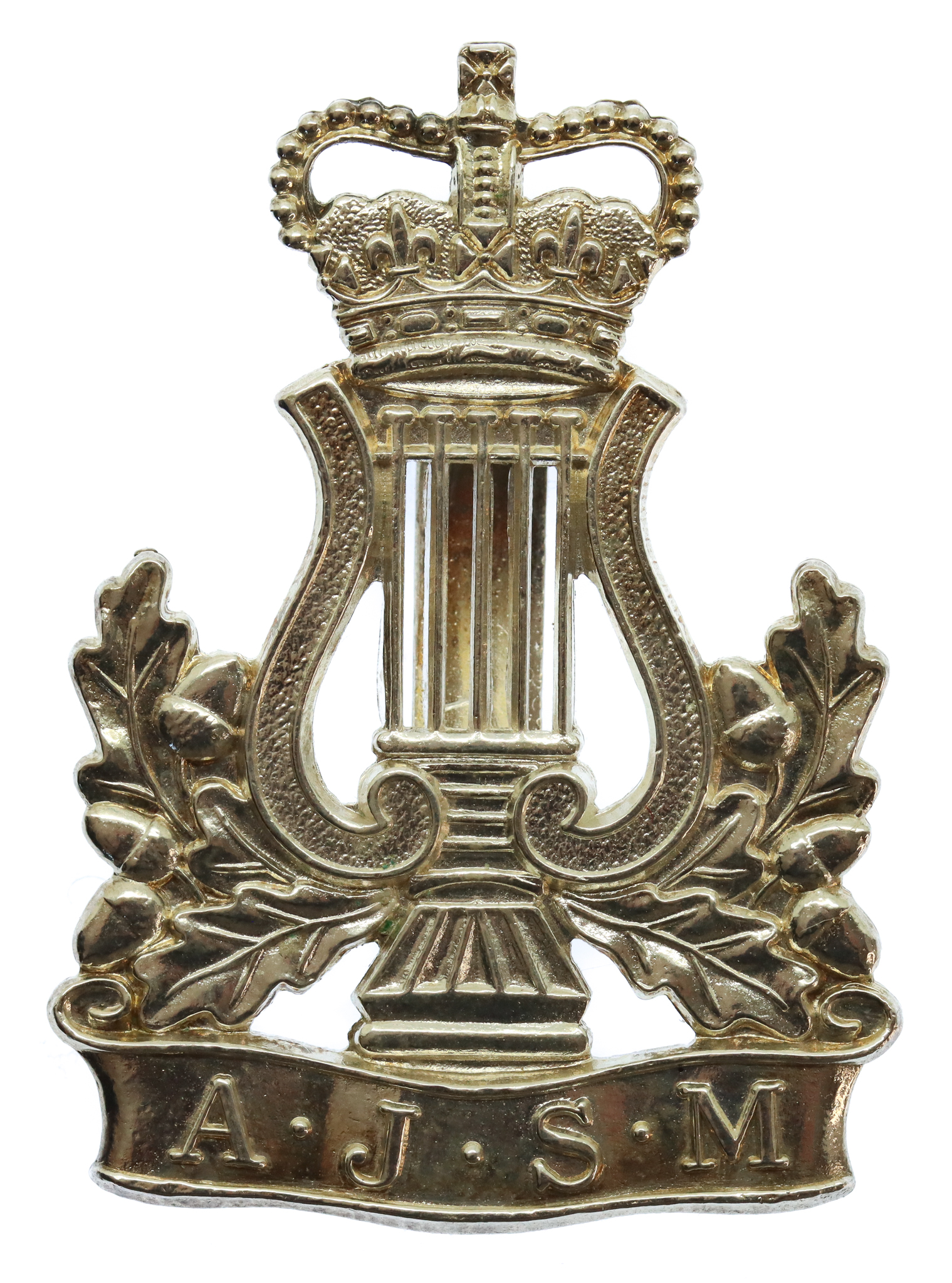 Army Junior School of Music Metal Cap Badge