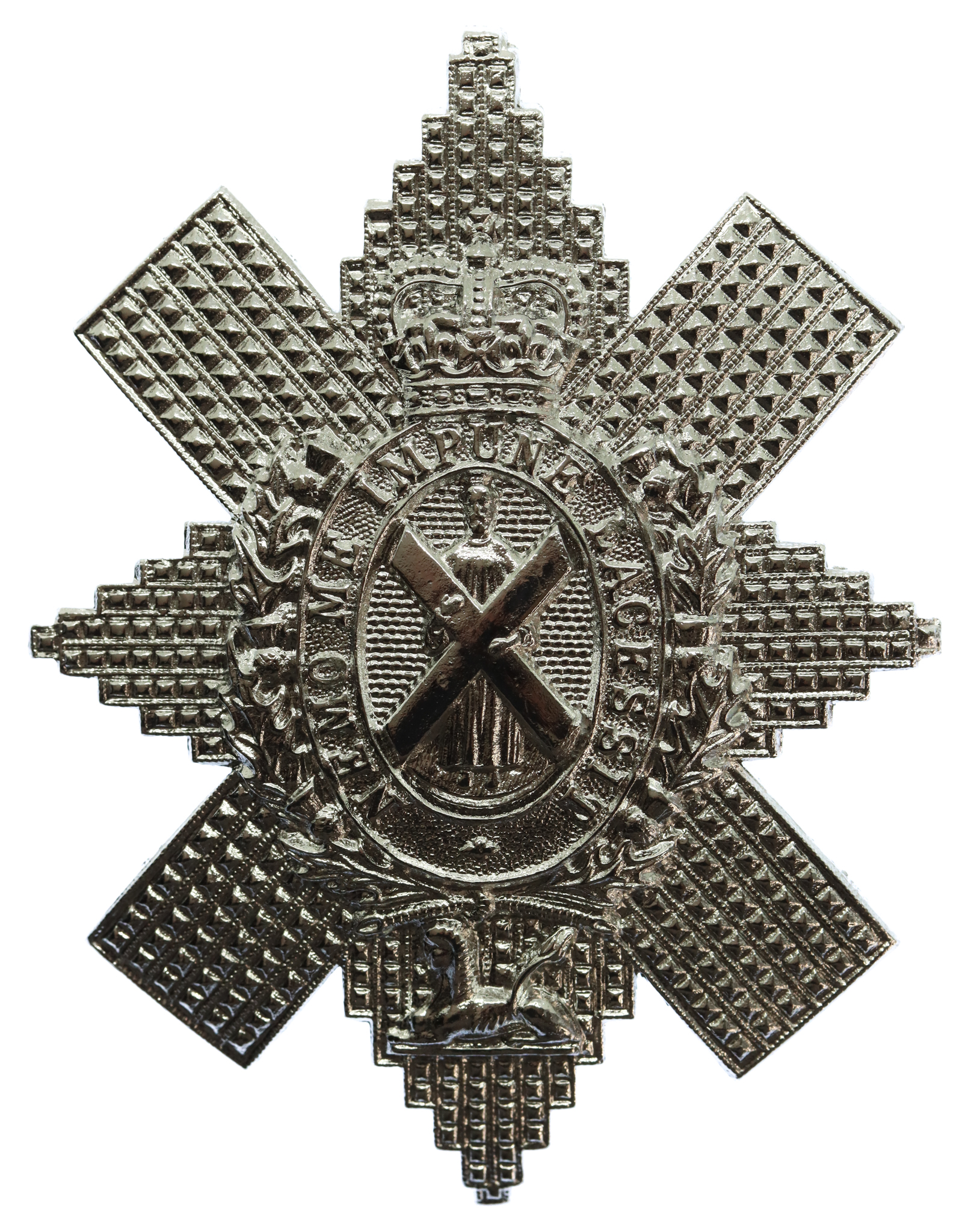 Black Watch (The Royal Highlanders) Anodised (Staybrite) Cap Badge