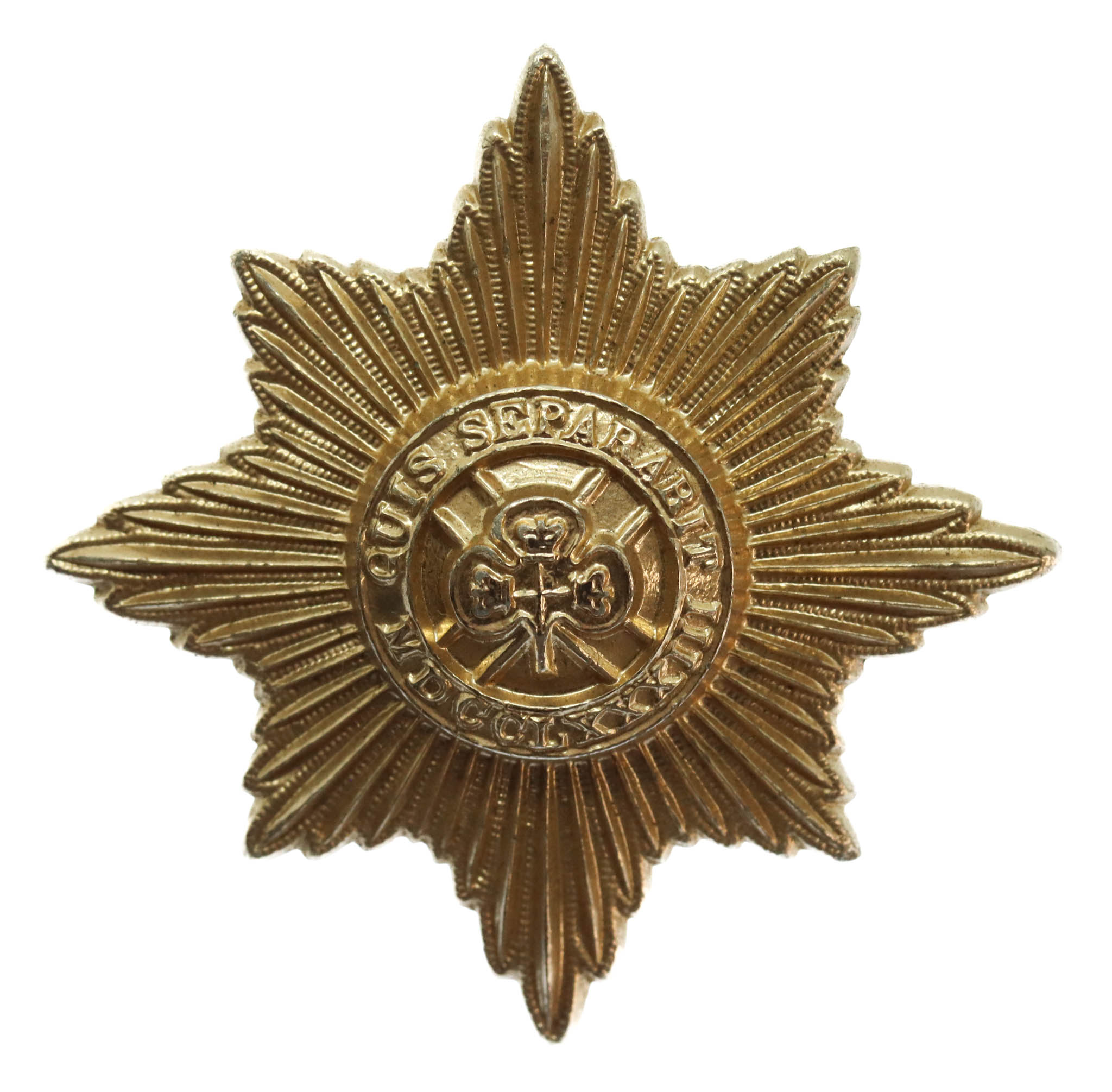 Irish Guards Anodised (Staybrite) Cap Badge