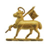 The Queen's (Royal West Surrey) Regiment Officer's Gilt Cap/Beret Badge