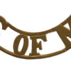 School of Musketry (S OF M) Shoulder Title
