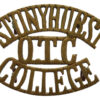 Stonyhurst College O.T.C. (STONYHURST/OTC/COLLEGE) Shoulder Title
