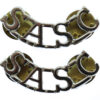 Pair of Small Arms School Corps (S.A.S.C.) Anodised (Staybrite) Shoulder Titles