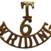 6th Territorial Bn. West Riding Regiment (T/6/W.RIDING) Shoulder Title