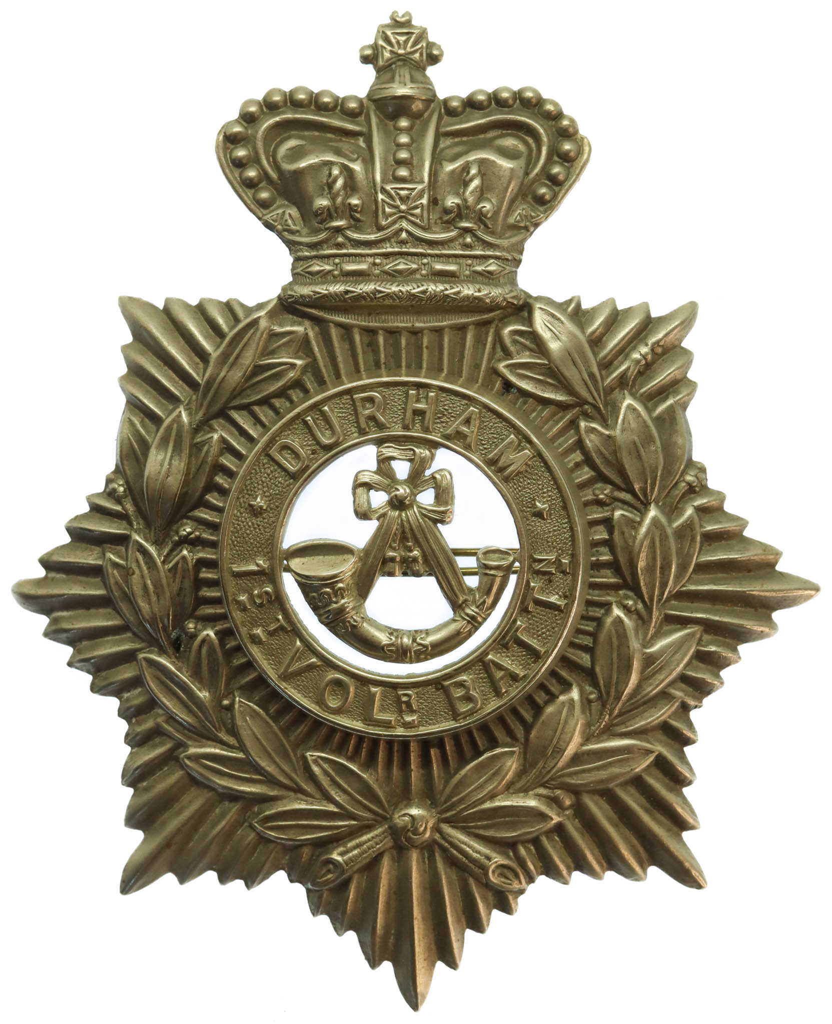 Victorian 1st Volunteer Bn. Durham Light Infantry Helmet Plate