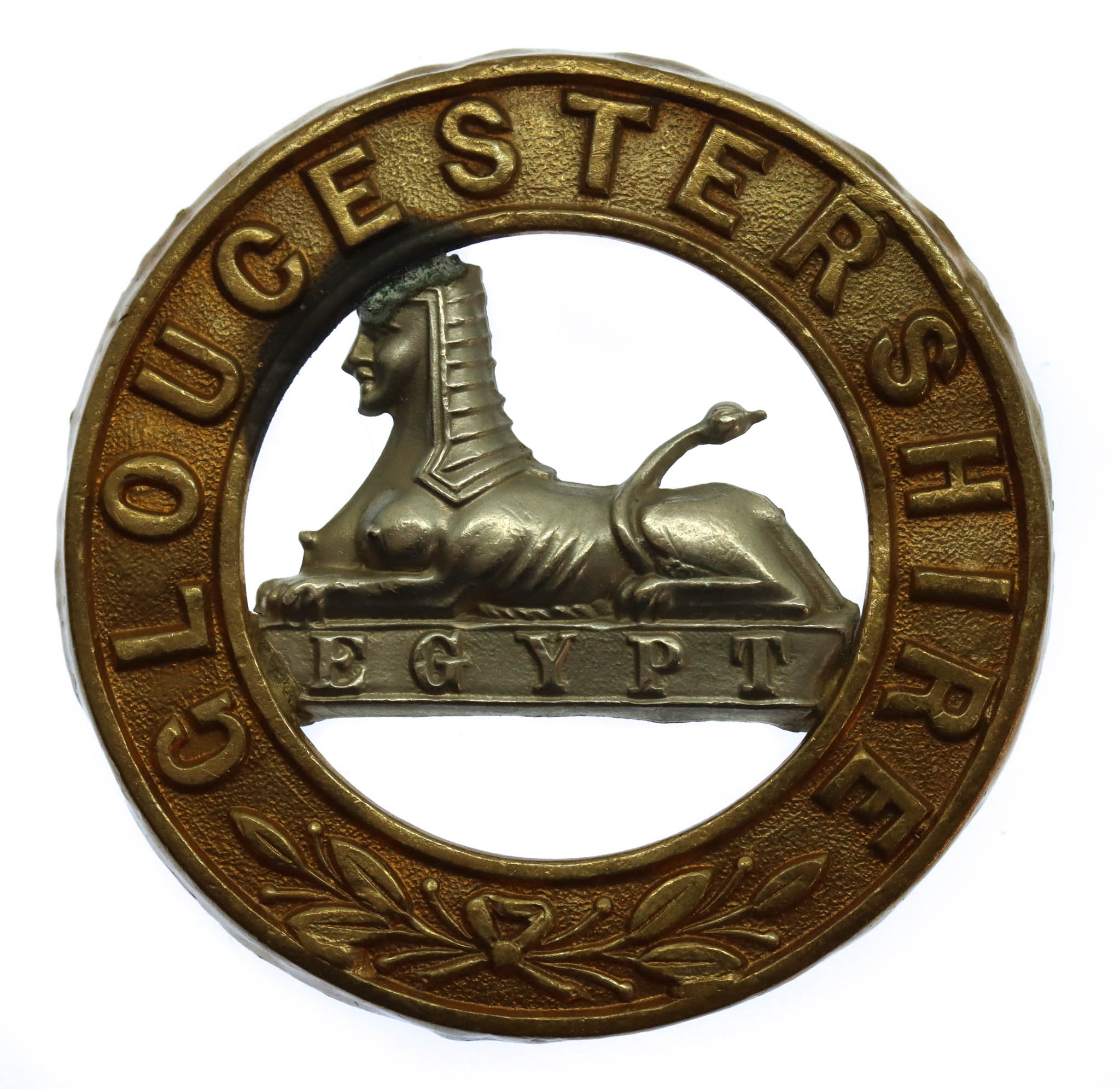 Gloucestershire Regiment Bi-metal Helmet Plate Centre