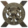Lowland Brigade Anodised (Staybrite) Cap Badge