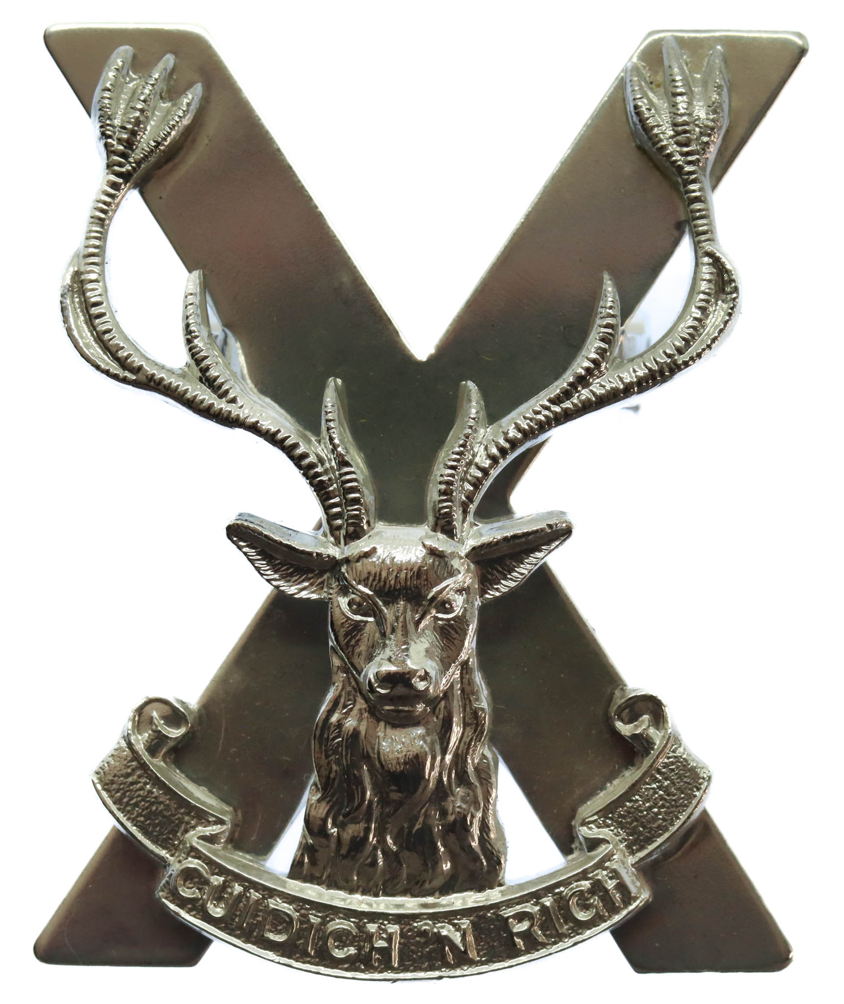 Highland Brigade Anodised (Staybrite) Cap Badge