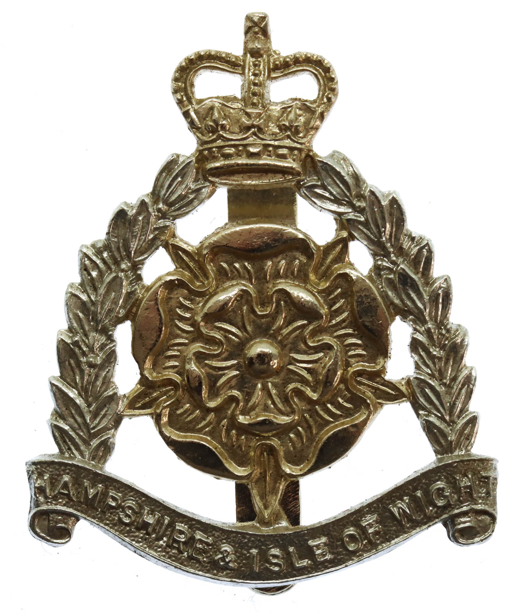 Hampshire & Isle of Wight Territorials Anodised (Staybrite) Cap Badge