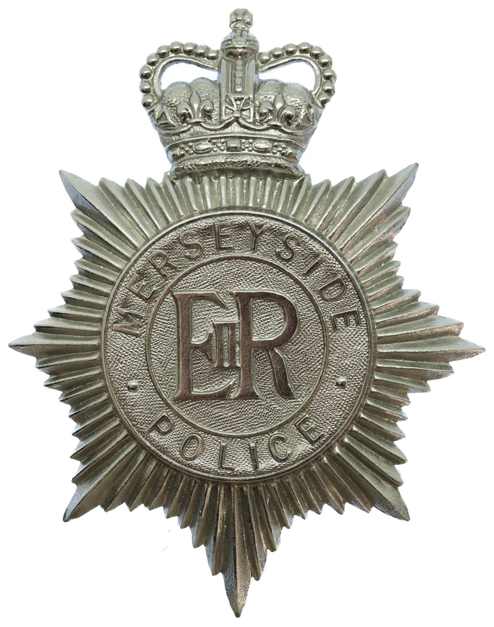 Merseyside Police Helmet Plate - Queen's Crown