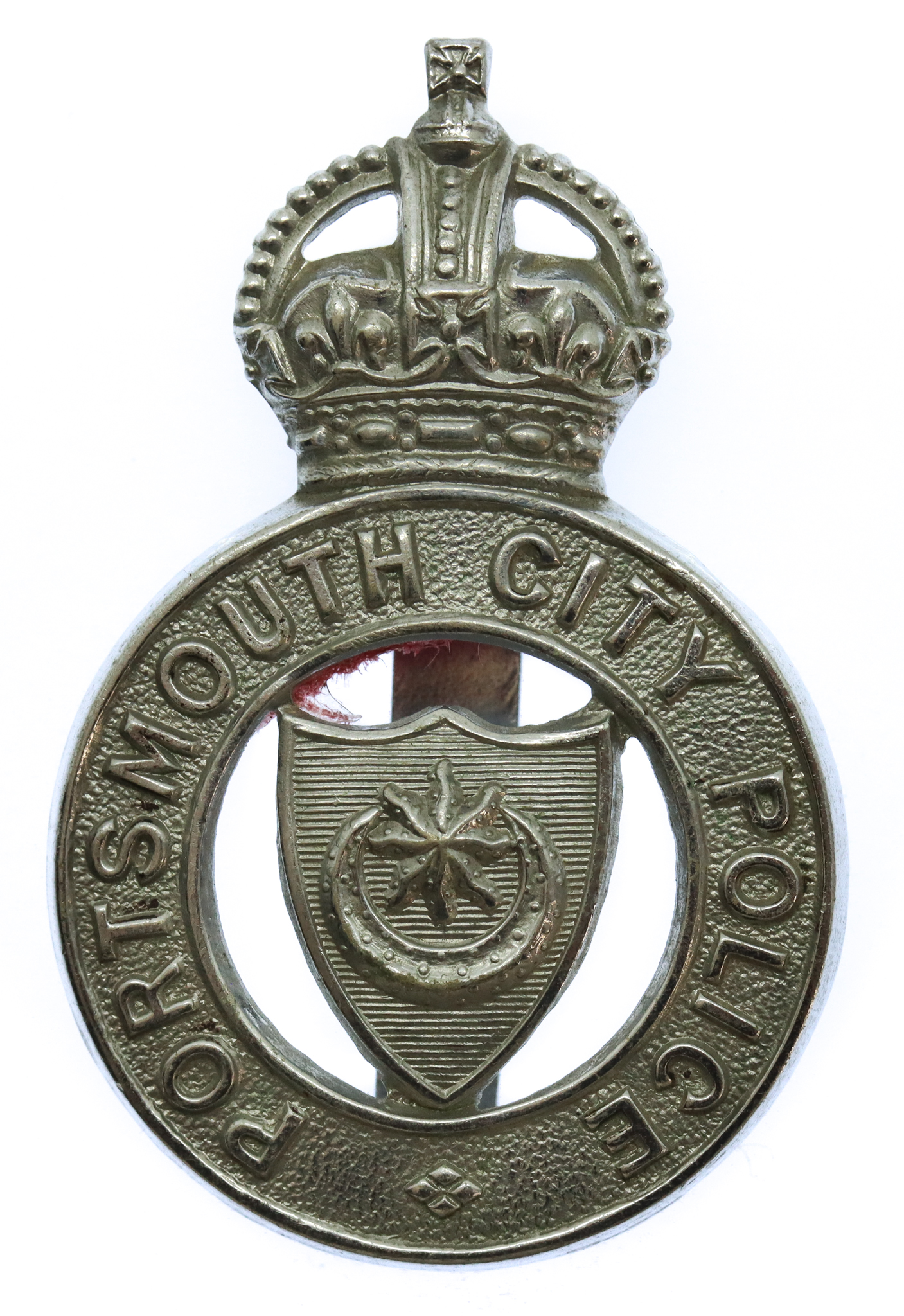 Portsmouth City Police Cap Badge - King's Crown