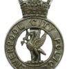 Liverpool City Police Cap Badge - Queen's Crown