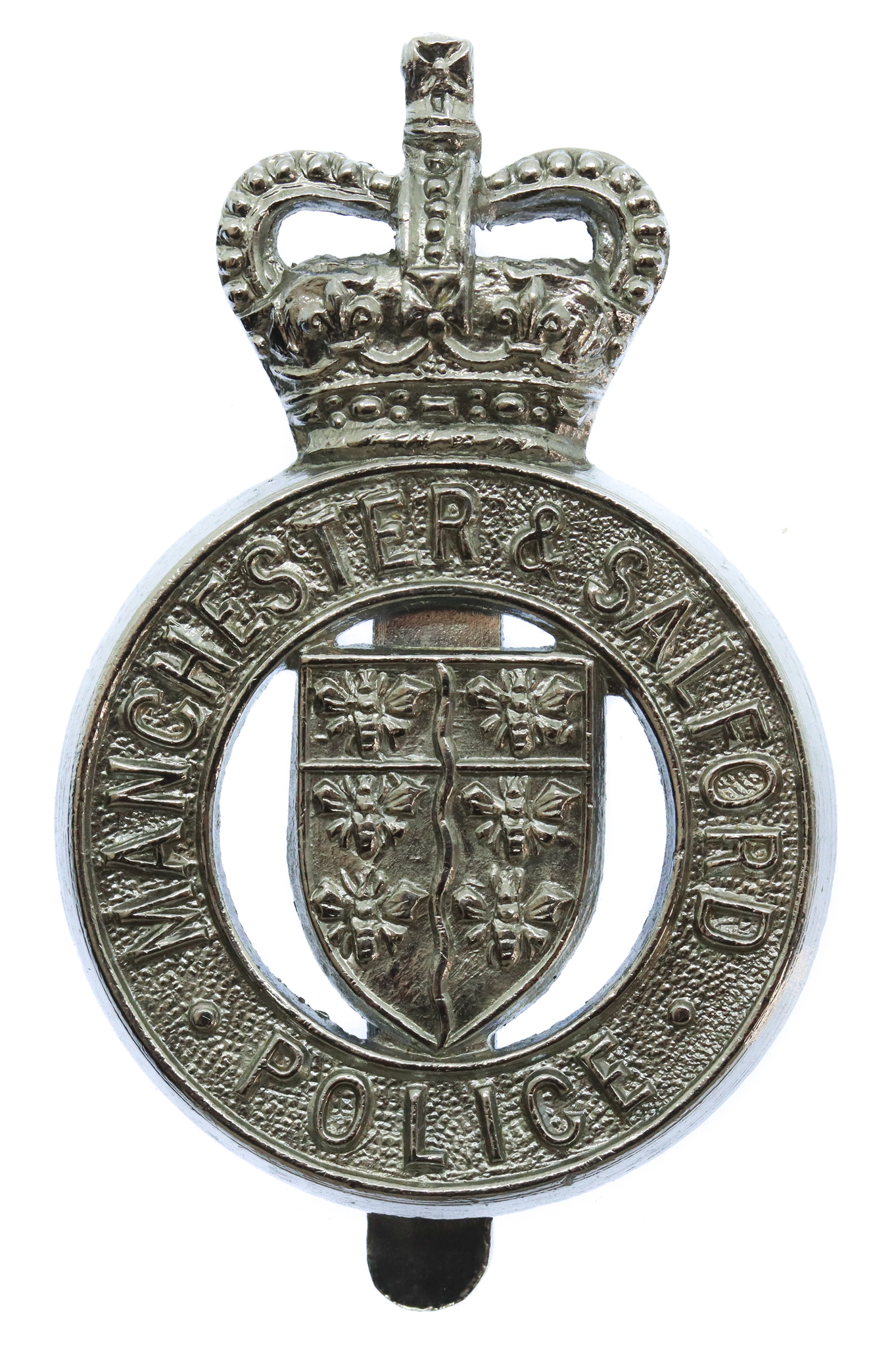 Manchester & Salford Police Cap Badge - Queen's Crown