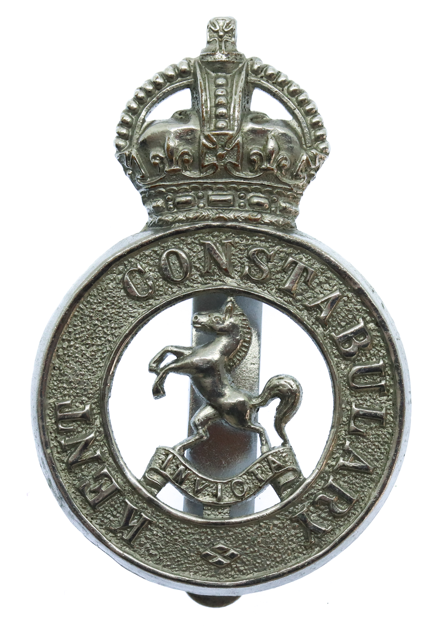 Kent Constabulary Cap Badge - King's Crown