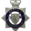 Norfolk Constabulary Senior Officer's Enamelled Cap Badge - Queen's Crown