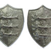 Pair of Great Yarmouth Police Collar Badges