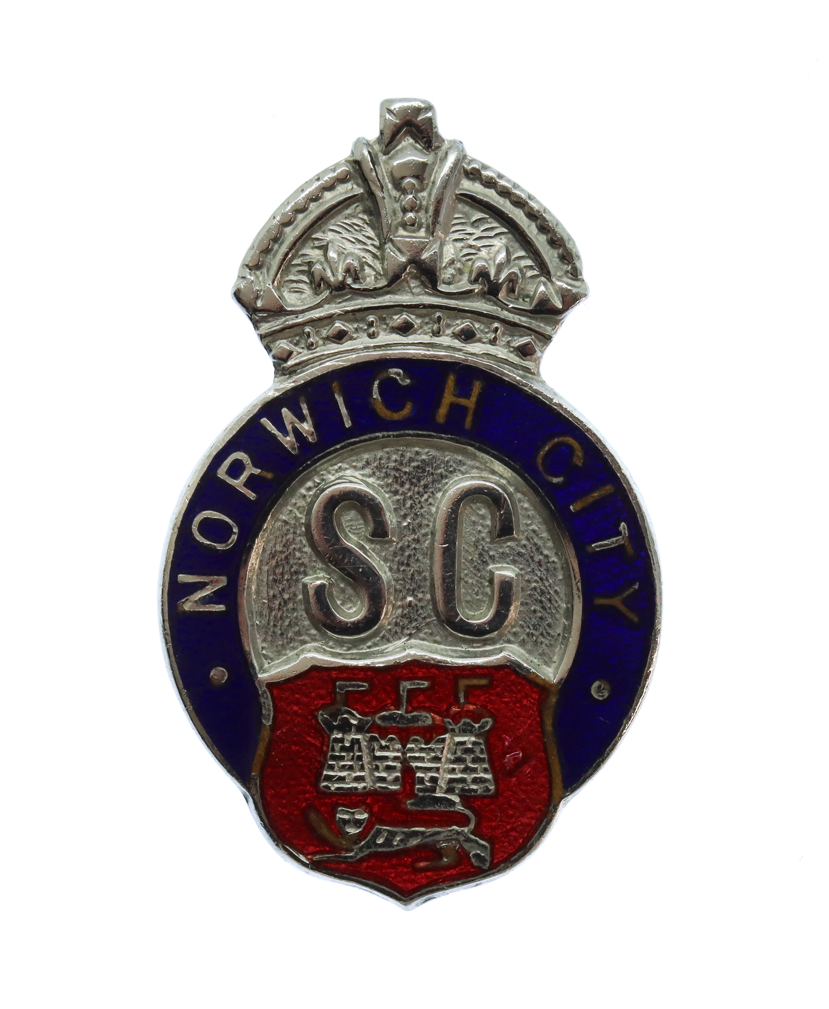Norwich City Police Special Constabulary Enamelled Lapel Badge - King's Crown