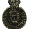 Norwich City Police Blackened Metal Helmet Plate - King's Crown