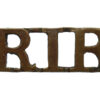 Royal Irish Rifles (R.I.R.) Shoulder Title