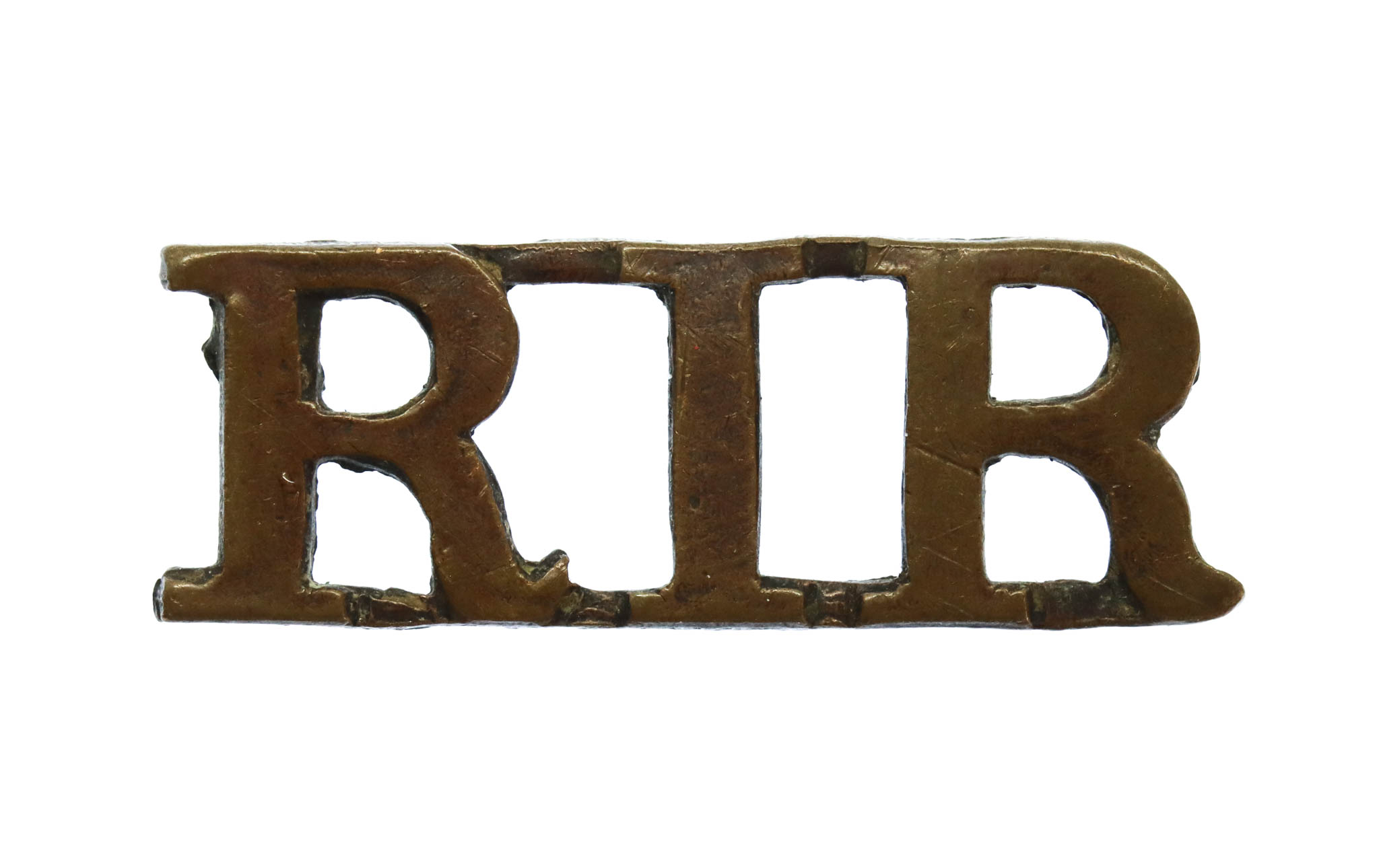 Royal Irish Rifles (R.I.R.) Shoulder Title