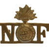 Northumberland Fusiliers Brass Shoulder Title