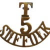 5th Territorial Bn. Suffolk Regiment (T/5/SUFFOLK) Shoulder Title