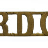Royal Defence Corps (R.D.C.) Shoulder Title