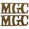 Pair of Machine Gun Corps (MGC) Shoulder Titles
