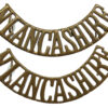 Pair of Loyal North Lancashire Regiment (N.LANCASHIRE) Shoulder Titles