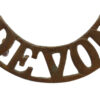 Devonshire Regiment (DEVON) Shoulder Title
