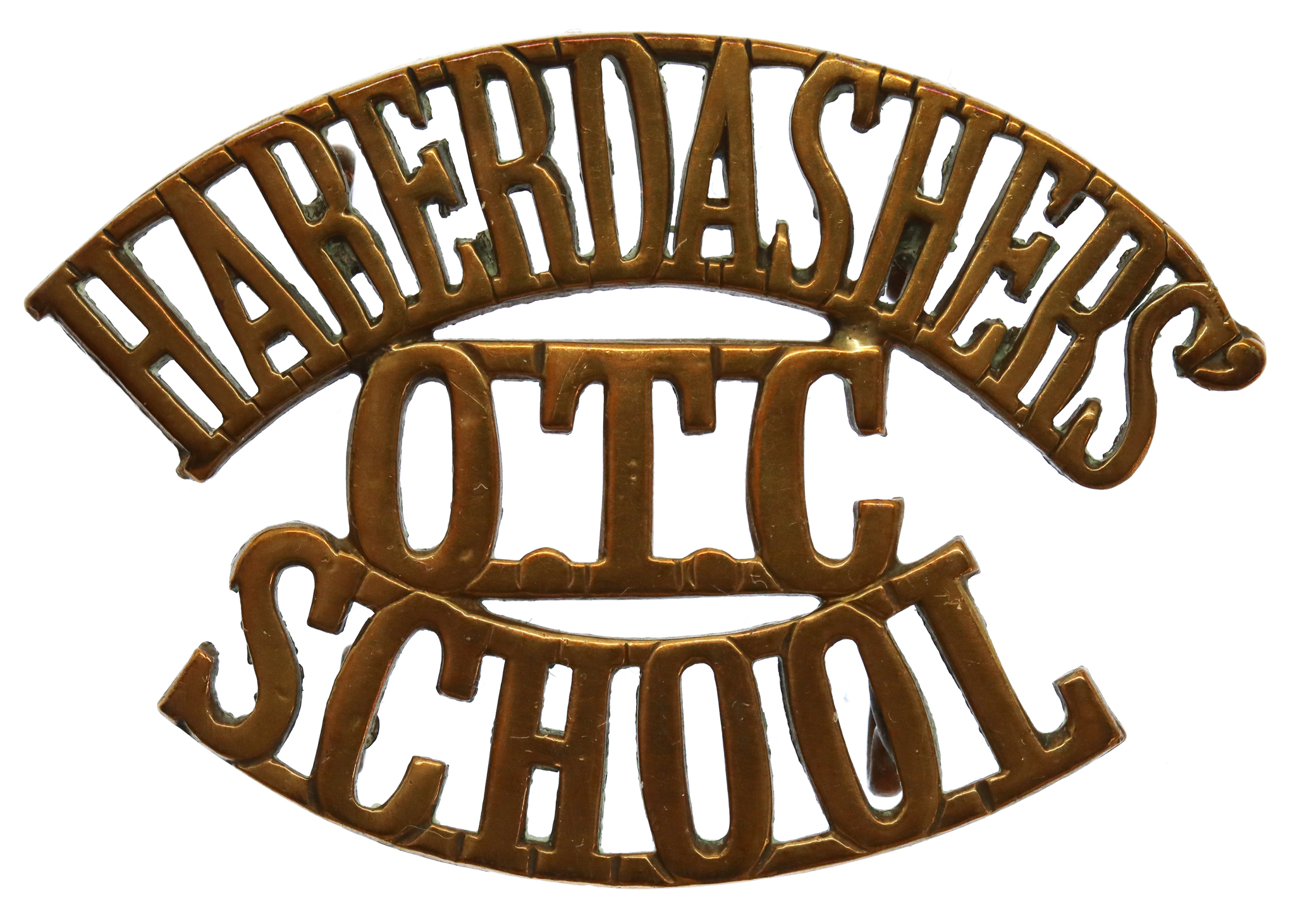 Haberdashers' School O.T.C. (HABERDASHERS'/O.T.C./SCHOOL) Shoulder Title