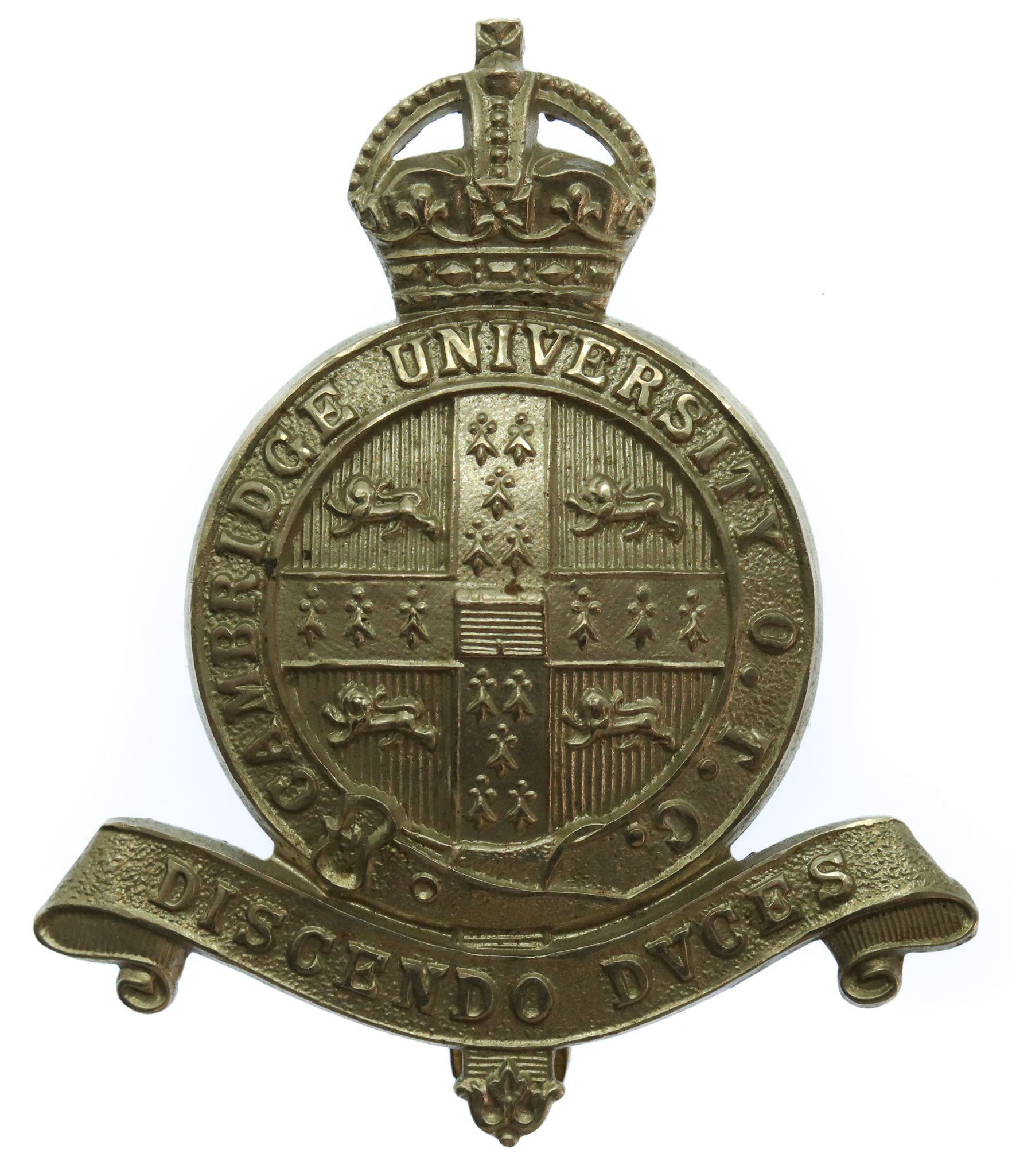 Cambridge University O.T.C. Cap Badge - King's Crown