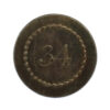 34th (Cumberland) Regiment of Foot Button c.1790-1797 (25mm)