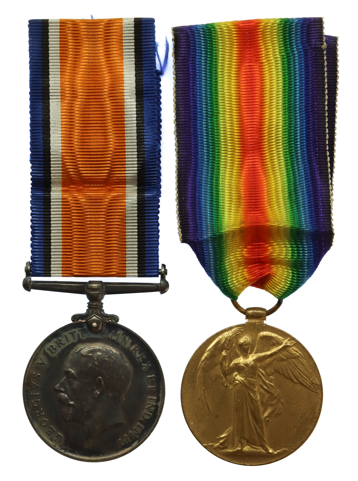 WW1 British War & Victory Medal Pair - Pte. G. Sharpe, King's Own Yorkshire Light Infantry